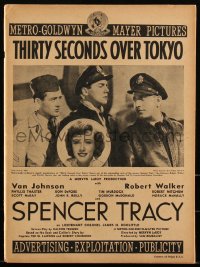 3b0152 THIRTY SECONDS OVER TOKYO pressbook 1944 pilot Spencer Tracy, Robert Walker, ultra rare!