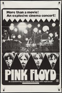 3b0342 PINK FLOYD 1sh 1974 an explosive rock & roll cinema concert in Pompeii!