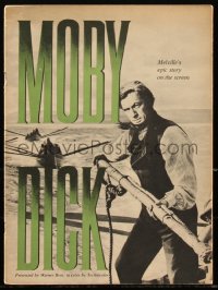 3b0205 MOBY DICK souvenir program book 1956 Gregory Peck as Ahab, John Huston, Melville, ultra rare!
