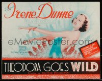 3b0226 THEODORA GOES WILD English promo brochure 1936 Irene Dunne over New York City, ultra rare!