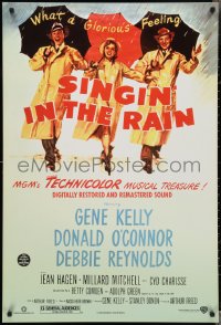 3b1742 SINGIN' IN THE RAIN DS 1sh R2000 Gene Kelly, Donald O'Connor, Debbie Reynolds!