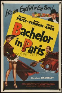 3b0360 SONG OF PARIS 1sh 1953 sexy Anne Vernon, Mischa Auer, Dennis Price, Bachelor in Paris!