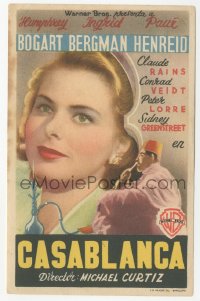 3b0741 CASABLANCA Spanish herald 1946 different image of Ingrid Bergman, Michael Curtiz classic!