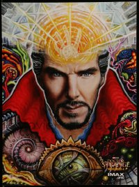 3b0230 DOCTOR STRANGE IMAX advance mini poster 2016 Randal Roberts art of Benedict Cumberbatch!