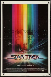 3b0364 STAR TREK advance 1sh 1979 cool art of Shatner, Nimoy, Khambatta and Enterprise by Bob Peak!