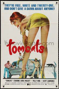 3b0377 TOMCATS 1sh 1977 classic super sexy artwork, they don't give a damn about anyone!