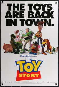 3b1758 TOY STORY DS 1sh 1995 Disney & Pixar cartoon, great images of Buzz Lightyear, Woody & cast!