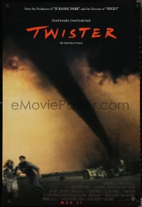 3b1764 TWISTER int'l advance DS 1sh 1996 May 17 style, Bill Paxton & Helen Hunt tornados!