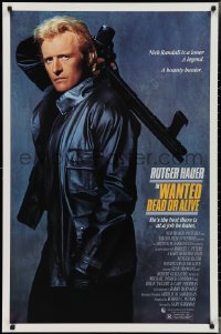 3b1773 WANTED DEAD OR ALIVE 1sh 1987 Rutger Hauer is the best there is at a job he hates!