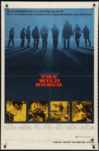 3b0387 WILD BUNCH 1sh 1969 Sam Peckinpah cowboy classic starring William Holden & Ernest Borgnine