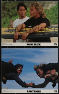 3b0647 POINT BREAK 8 color 11x14 stills 1991 Keanu Reeves, Patrick Swayze, Gary Busey, Lori Petty