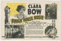 3b0726 ROUGH HOUSE ROSIE herald 1927 lots of images of sexy Clara Bow, a winner in the boxing ring!