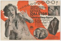 3b0730 SOMETHING ALWAYS HAPPENS herald 1928 Esther Ralston, Neil Hamilton, Sojin, ultra rare!