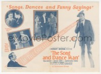 3b0731 SONG & DANCE MAN herald 1926 Tom Moore, Bessie Love, songs, dances & funny sayings!