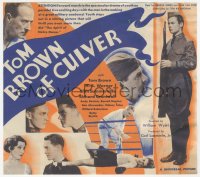3b0734 TOM BROWN OF CULVER herald 1932 cadet Tom Brown in uniform, William Wyler, very rare!