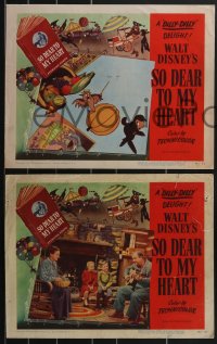 3b0660 SO DEAR TO MY HEART 6 LCs 1949 Walt Disney, great images of black sheep w/ Bobby Driscoll!