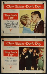 3b0677 TEACHER'S PET 3 LCs 1958 great images of teacher Doris Day, pupil Clark Gable, Gig Young!