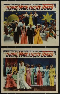 3b0666 THANK YOUR LUCKY STARS 5 LCs 1943 Warner Bros. all-star patriotic musical, pretty girls!