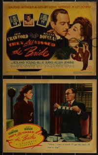 3b0651 THEY ALL KISSED THE BRIDE 8 LCs 1942 Melvyn Douglas wants Joan Crawford, a home & babies!