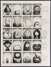 3c1556 ADVENTURE TIME #1/100 18x24 art print 2012 Mondo, Mike Mitchell, Yearbook, variant edition!