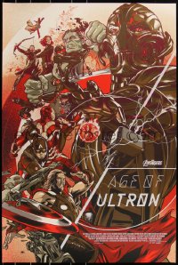 3c0108 AVENGERS: AGE OF ULTRON #6/250 24x36 art print 2015 Mondo, Marvel, Martin Ansin, variant ed.!