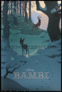3c0143 BAMBI #3/400 24x36 art print 2017 Mondo, Laurent Durieux, regular edition!