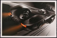 3c0155 BATMAN #22/275 24x36 art print 2016 Mondo, art by Craig Drake, The Batmobile!