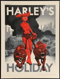 3c1640 BATMAN: THE ANIMATED SERIES #3/150 18x24 art print 2020 Mondo, Harley's Holiday, variant ed.!