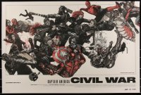 3c0275 CAPTAIN AMERICA: CIVIL WAR #6/175 24x36 art print 2018 Mondo, Oliver Barrett, variant edition!