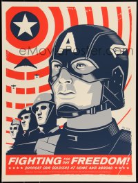 3c1706 CAPTAIN AMERICA: THE FIRST AVENGER #207/220 18x24 art print 2011 Fighting for Our Freedom!