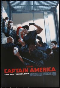 3c0284 CAPTAIN AMERICA: THE WINTER SOLDIER #142/175 24x36 art print 2018 Mondo, Aspinall, variant ed.!