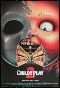 3c0296 CHILD'S PLAY 2 #24/225 24x36 art print 2018 Mondo, Matt Ryan Tobin horror art of Chucky!