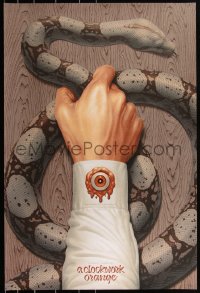 3c0307 CLOCKWORK ORANGE #23/275 24x36 art print 2019 Mondo, hand gripping snake by Boris Pelcer!