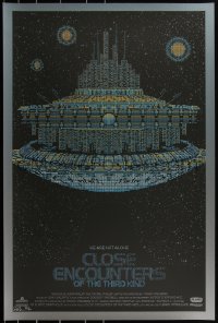 3c0314 CLOSE ENCOUNTERS OF THE THIRD KIND signed #210/300 24x36 art print 2011 by Slater, blue ed.!