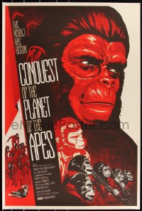 3c0325 CONQUEST OF THE PLANET OF THE APES #3/370 24x36 art print 2011 Mondo, regular edition!