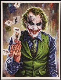 3c1742 DARK KNIGHT #2/275 18x24 art print 2014 Mondo, Watch the World Burn, Edmiston art of Joker!