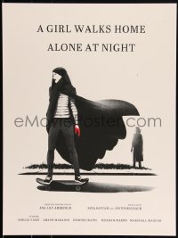 3c1838 GIRL WALKS HOME ALONE AT NIGHT #2/125 18x24 art print 2015 Mondo, vampire art by Szabo!