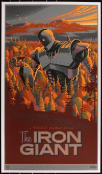3c1388 IRON GIANT #6/425 21x36 art print 2012 Mondo, art by Laurent Durieux, first edition!