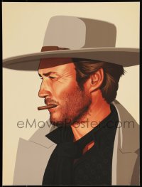 3c2397 MIKE MITCHELL artist signed #9/25 12x16 art print 2013 Mondo, Clint Eastwood, Blondie!