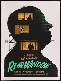 3c2084 REAR WINDOW #4/225 18x24 art print 2019 Mondo, Pullin art of cast & Hitchcock, regular ed.!