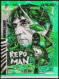 3c2091 REPO MAN #168/510 18x24 art print 2013 Mondo, Tyler Stout, regular edition!