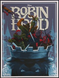 3c2097 ROBIN HOOD #8/325 18x24 art print 2017 Mondo, Disney style art by Rich Kelly, first edition!