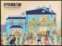 3c2126 SHAUN OF THE DEAD #13/225 18x24 art print 2018 Mondo, zombies attacking by Logan Faerber!