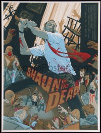 3c2127 SHAUN OF THE DEAD #3/300 18x24 art print 2017 Mondo, zombies by Rich Kelly, first edition!