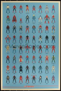 3c1115 SPIDER-MAN #2/955 24x36 art print 2017 Mondo, art by DKNG, Spider-Verse, variant edition!