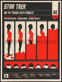 3c2157 STAR TREK #157/190 18x24 art print 2010 Olly Moss art for The Trouble with Tribbles: Uhura!