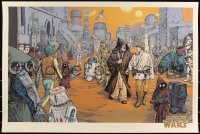 3c1143 STAR WARS #2/1055 24x36 art print 2021 Mondo, Mike Sutfin, We Must Be Cautious, timed ed.!