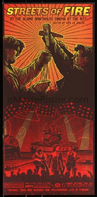 3c2386 STREETS OF FIRE artist's proof 12x25 art print 2008 Mondo, art by Kevin Tong!