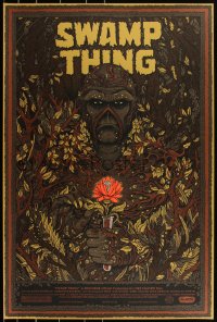 3c1167 SWAMP THING #7/90 24x36 art print 2011 Mondo, art by Florian Bertmer, variant edition!