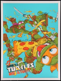 3c2175 TEENAGE MUTANT NINJA TURTLES #2/125 18x24 art print 2016 Harrison, Rise of Turtles, variant!